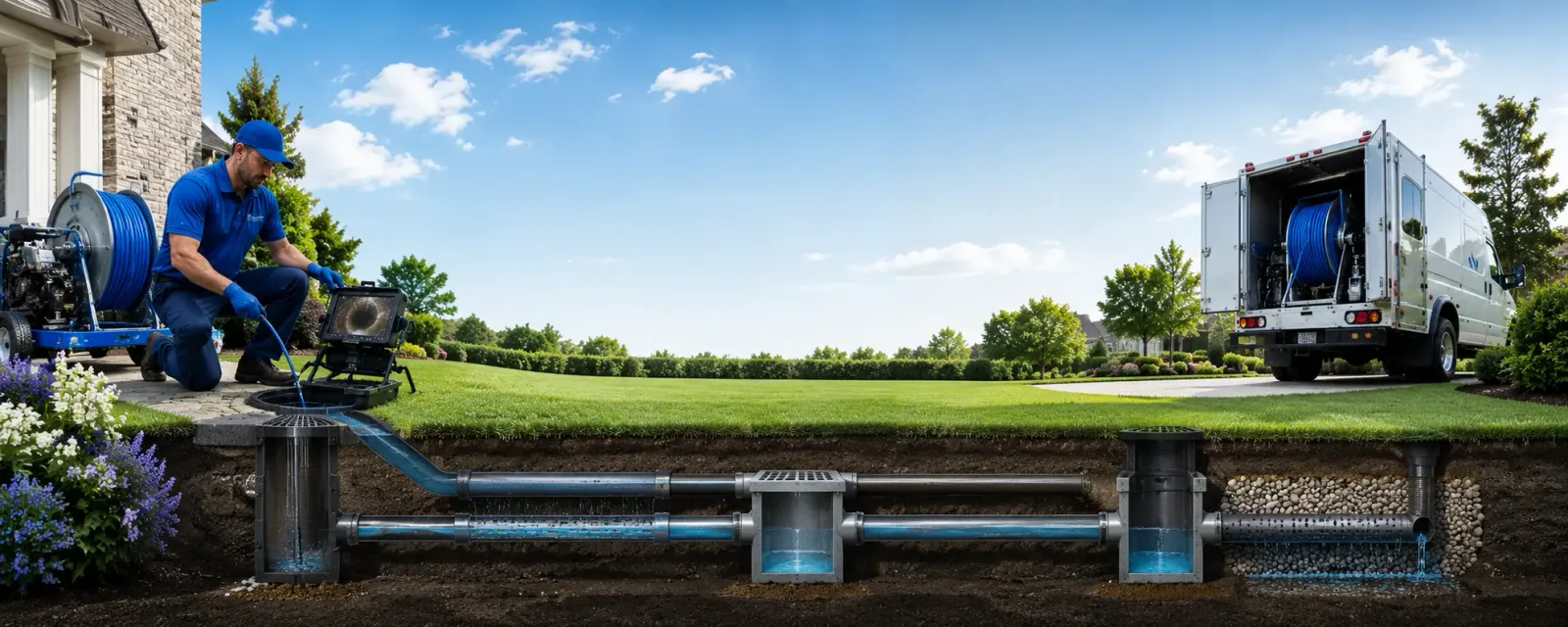 Outdoor drain cleaning information for Oxford, NJ